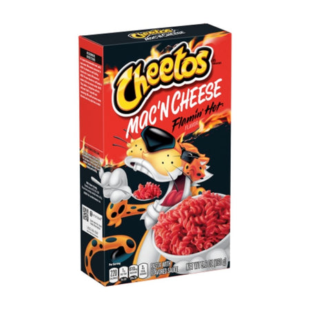 cheetos mac'n cheese flamin' hot spicy flavour limited edition candy funhouse canada