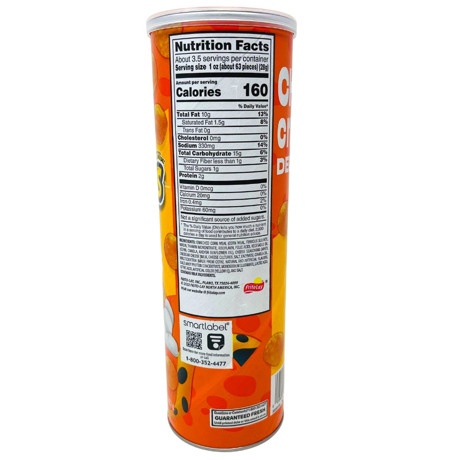 Cheetos Minis Cheddar Canister - 3.625oz - Nutrition Facts
