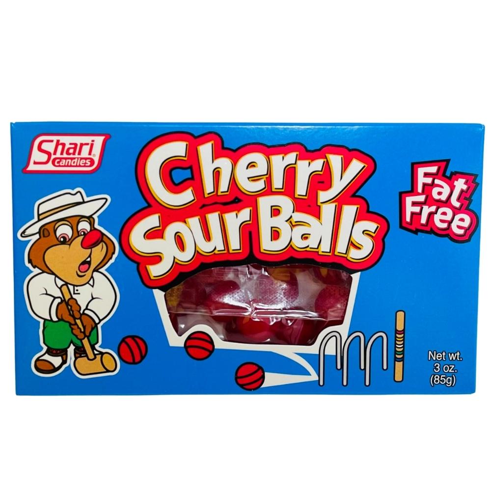 Cherry Sour Balls Theatre Pack Retro Candy