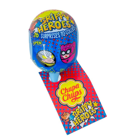 Chupa Chups Grippy Heroes Surprise - 12g Sweet Lollipop with a Super Surprise
