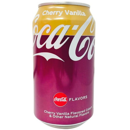 Coca-Cola Cherry Vanilla - 355mL - Coke - Soda Pop - Cherry Coke - Coke Cherry - Cherry Vanilla Coca Cola - Cherry Vanilla Coke
