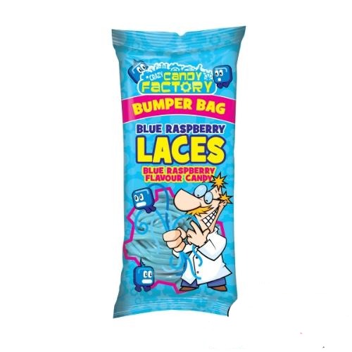 Crazy Candy Factory Blue Raspberry Laces Bumper Bag-UK