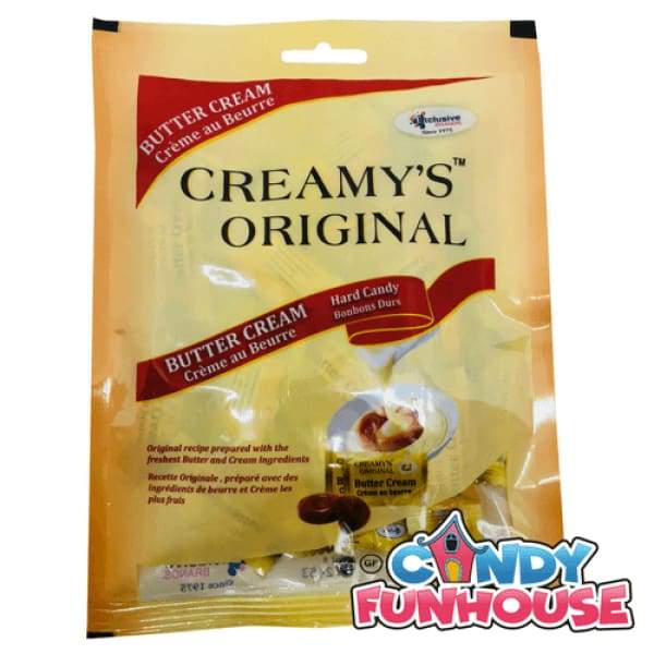 Creamys Original - Butter Cream Hard Candy Exclusive Candy 150g - Gluten Free Halal hard candy Individually Wrapped Type_Hard Candy