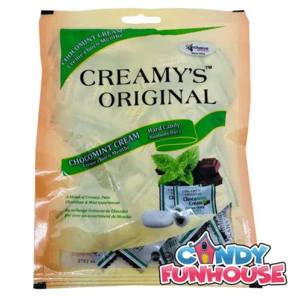 Creamys Original-Choco Mint Cream Hard Candy Exclusive Candy 150g - Gluten Free Halal hard candy Individually Wrapped Mint