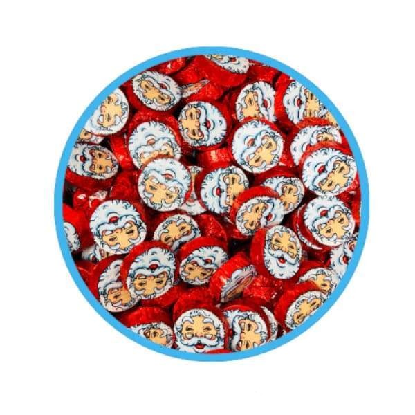 Crispy Santa Discs Premium Chocolate Thompson Chocolate 250g - Bulk Chocolate Christmas Candy
