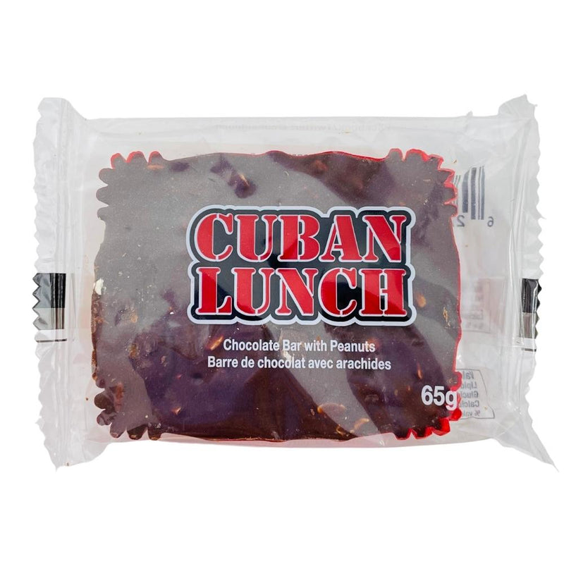 Cuban Candy Rapper Cuban Lunch Chocolate Bar w/ Peanuts - 65g | Candy Funhouse