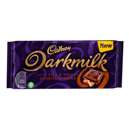 Cadbury DarkMilk Roasted Almond Chocolate Bar-85 g