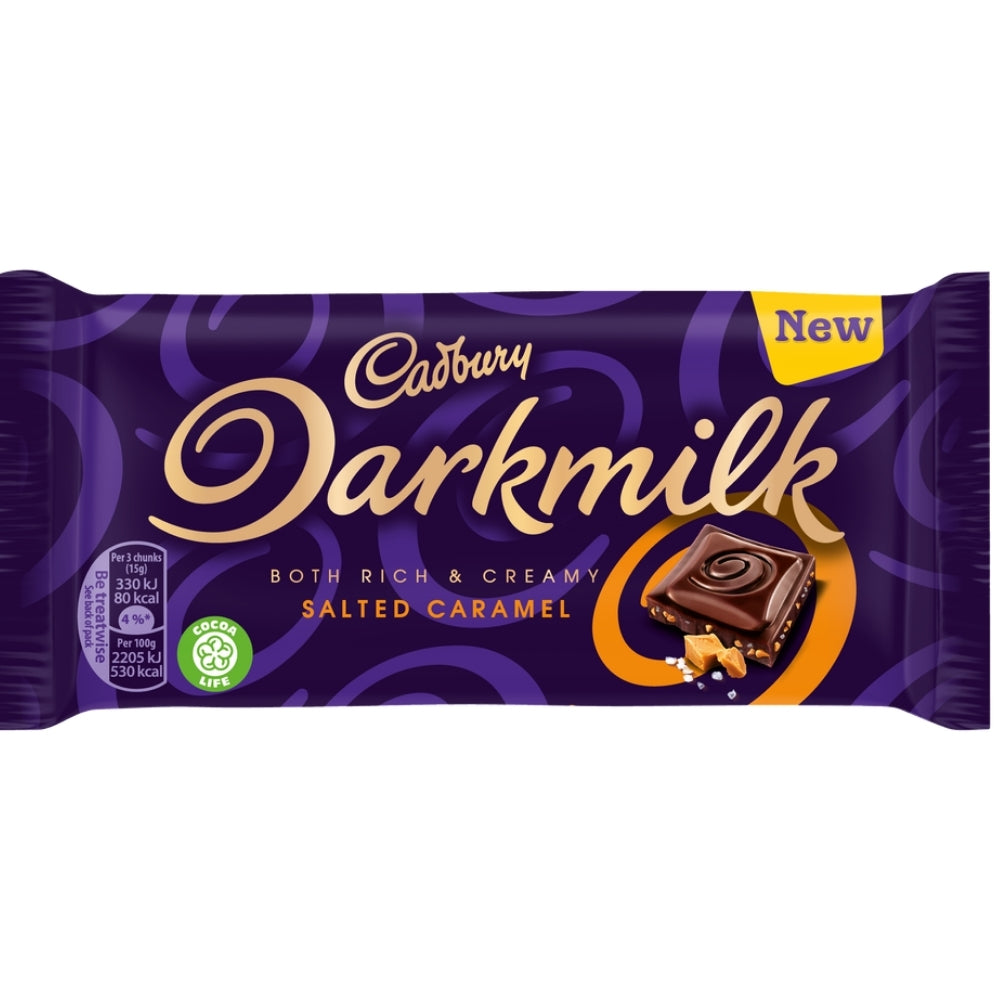 Cadbury DarkMilk Salted Caramel Chocolate Bar-85 g