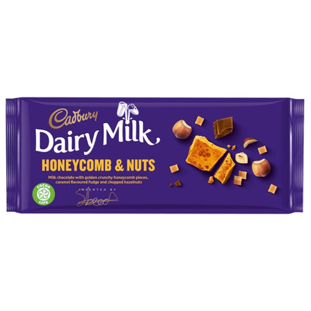 Cadbury UK Dairy Milk Honeycomb & Nuts - 105g