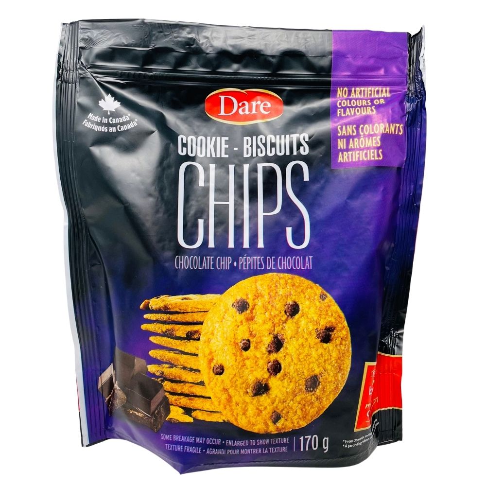 Dare Cookie Chips Chocolate Chip 170 g Candy Funhouse Online Candy Shop