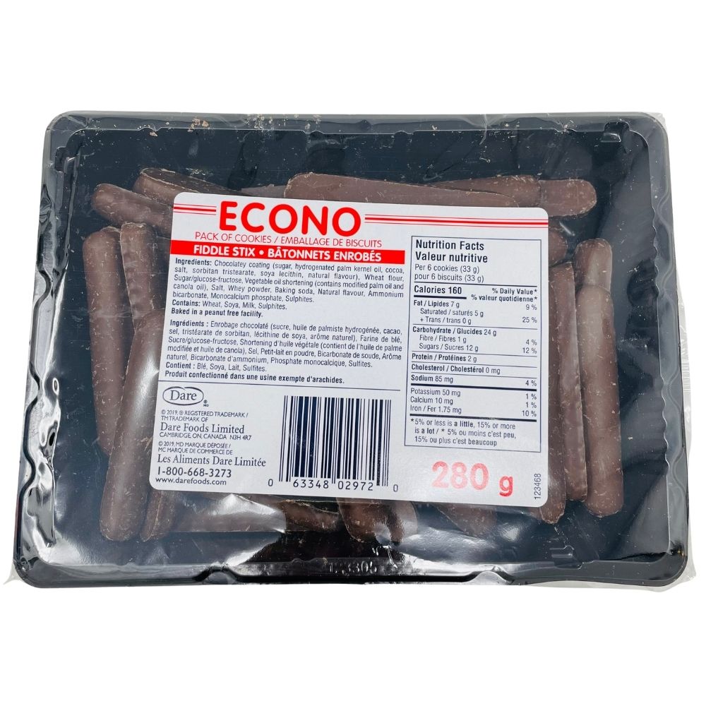 Dare Econo Fiddle Stix Cookies 280 g Candy Funhouse Online Candy Shop