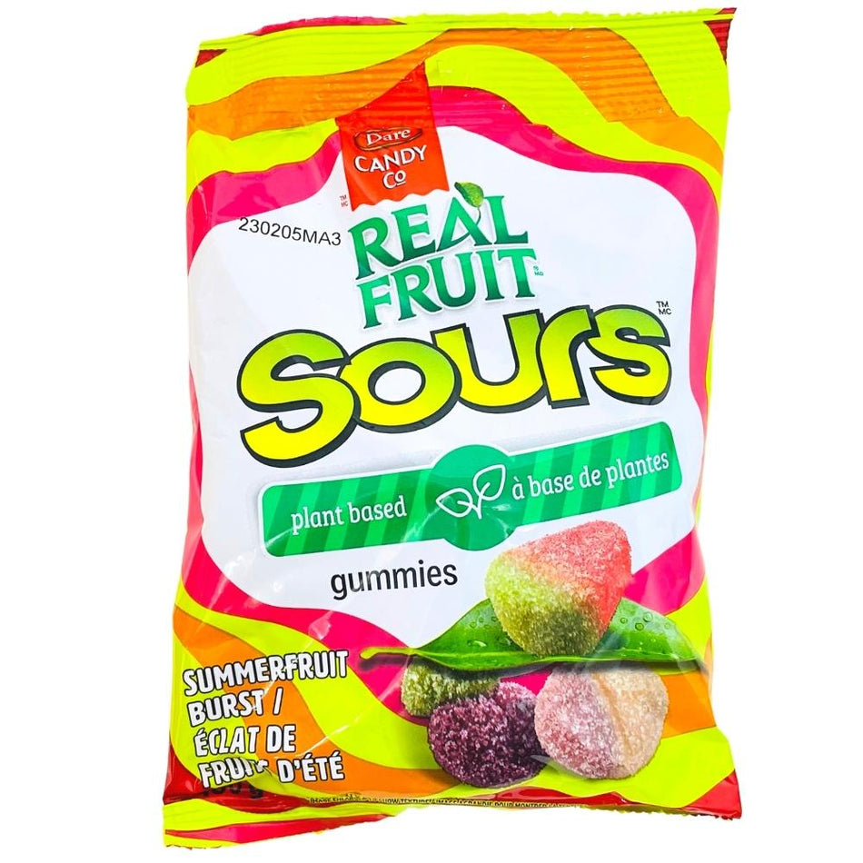 Dare RealFruit Sours Summerfruit Burst Plant-Based Gummies - 180g