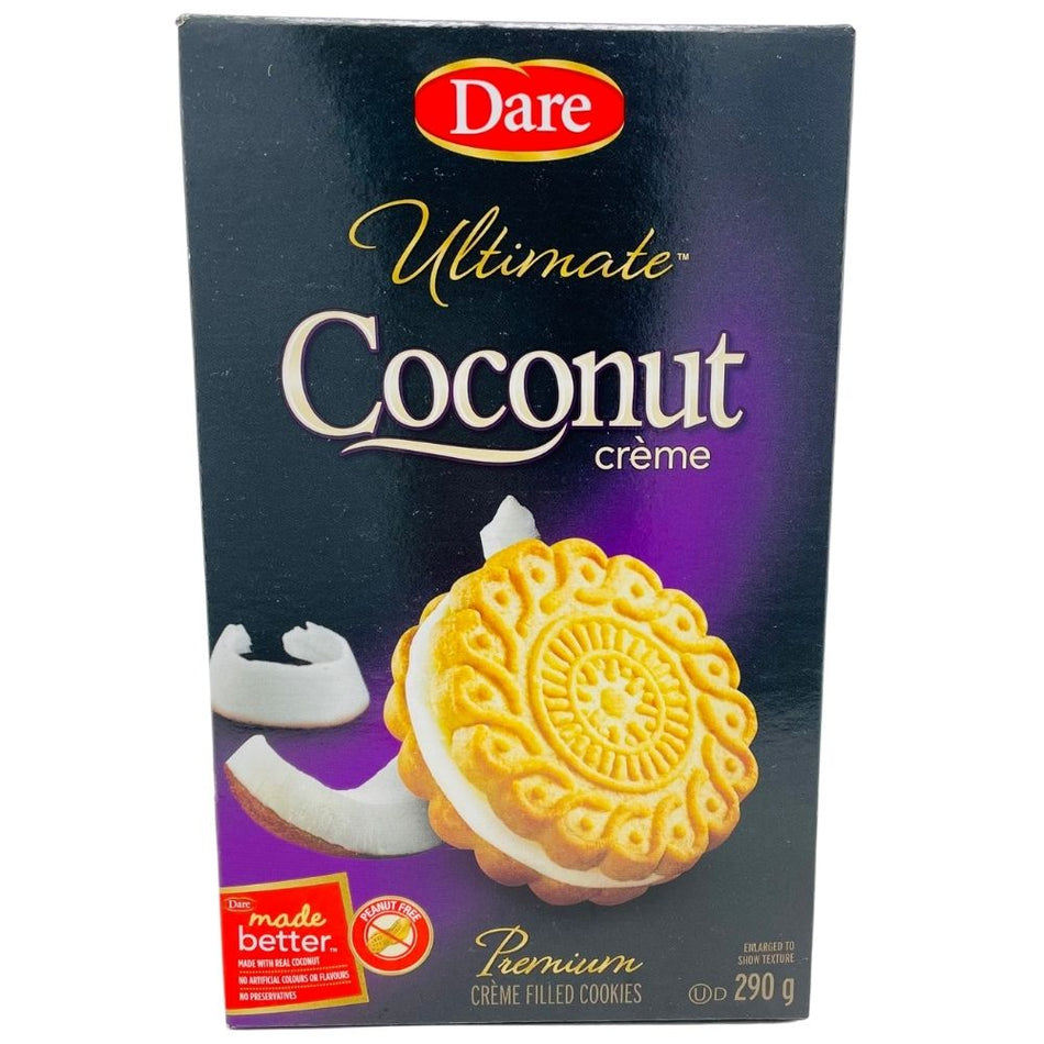 Dare Ultimate Coconut Creme Premium Creme Filled Cookies 290 g Candy Funhouse Online Candy Shop