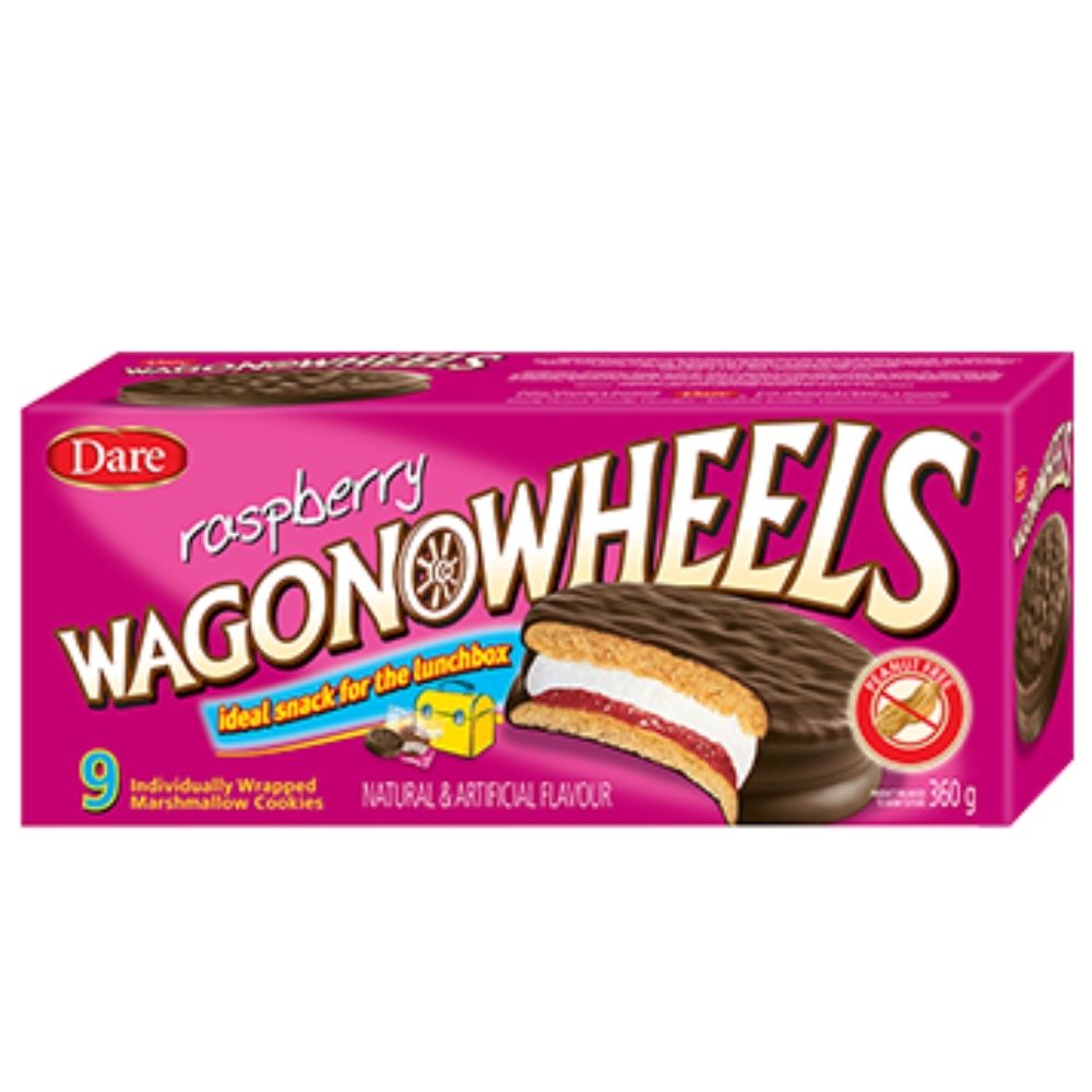 Dare Wagon Wheels Raspberry - 360 g
