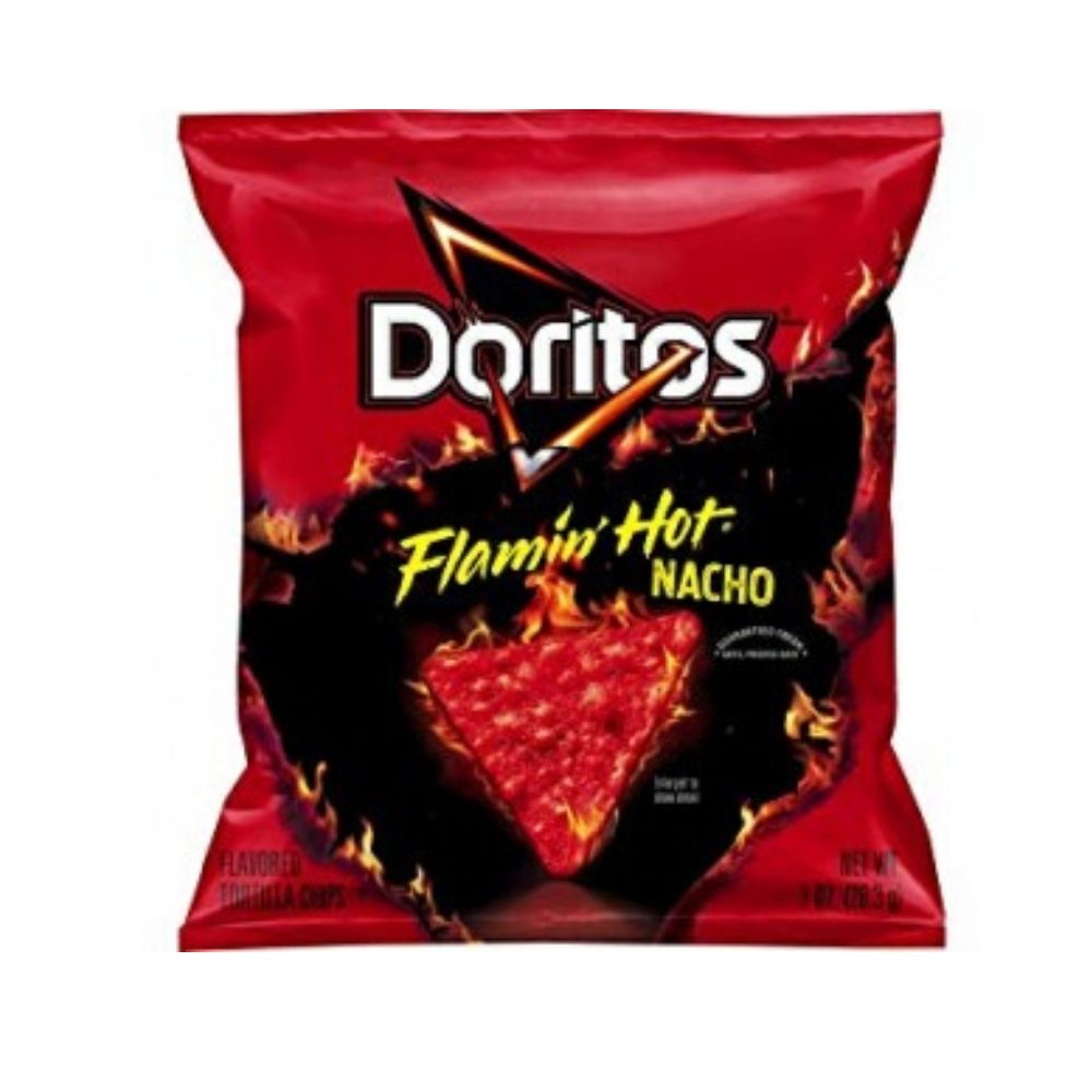 Doritos Flamin' Hot Nacho Tortilla Chips-28.3