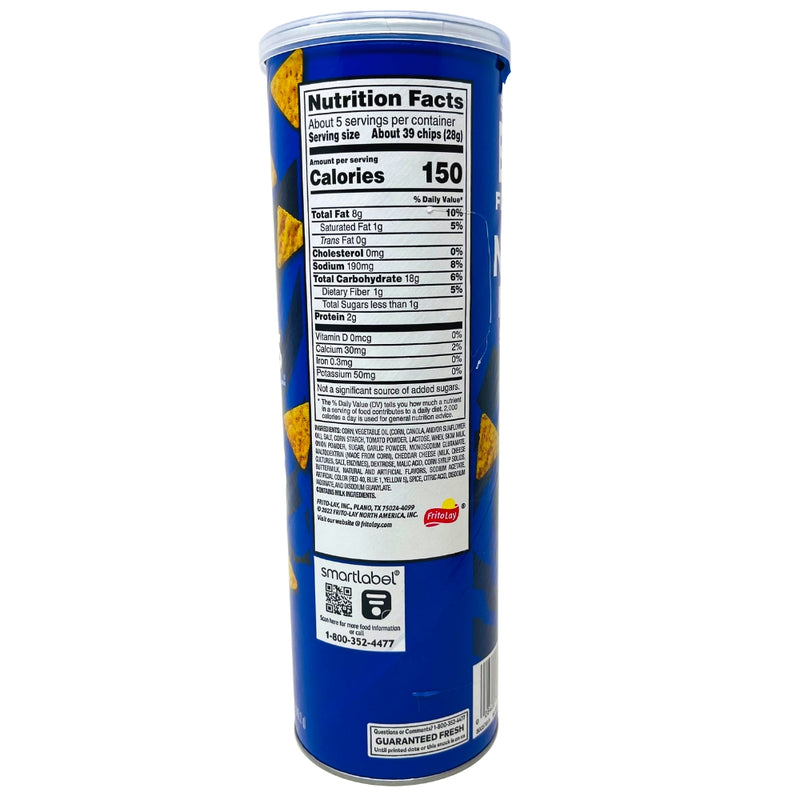 Doritos Minis Cool Ranch Canister - 5.125oz - Nutrition Facts 