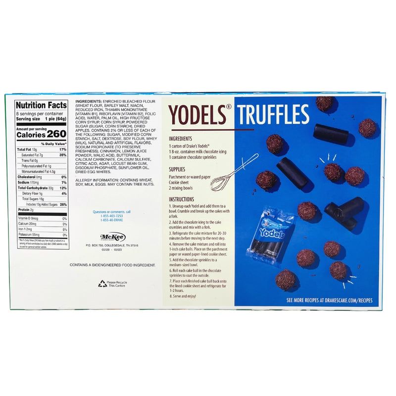 Drakes Apple Fruit Pies -  American Snacks -Nutritional Facts - Ingredients