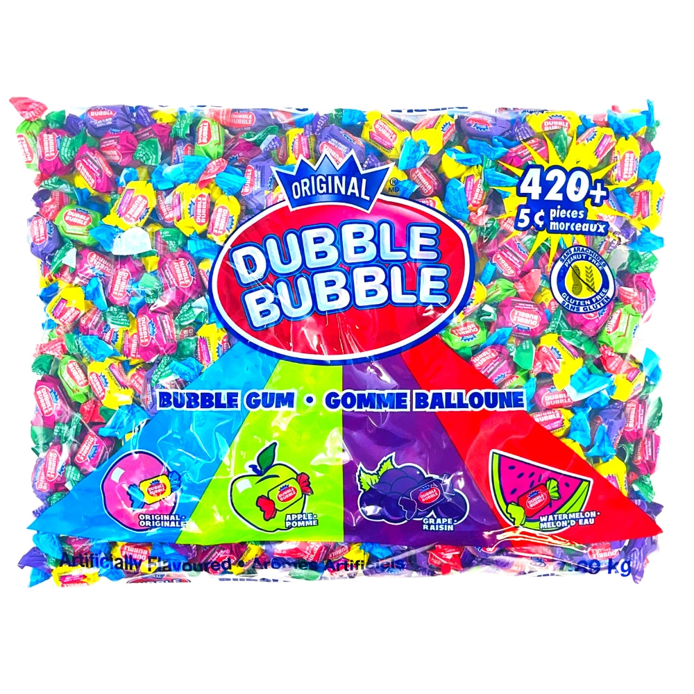 Dubble Bubble Bubblegum Assorted 420+ Pieces