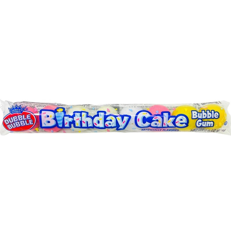 Dubble Bubble Birthday Cake Gumballs 8pc 2oz