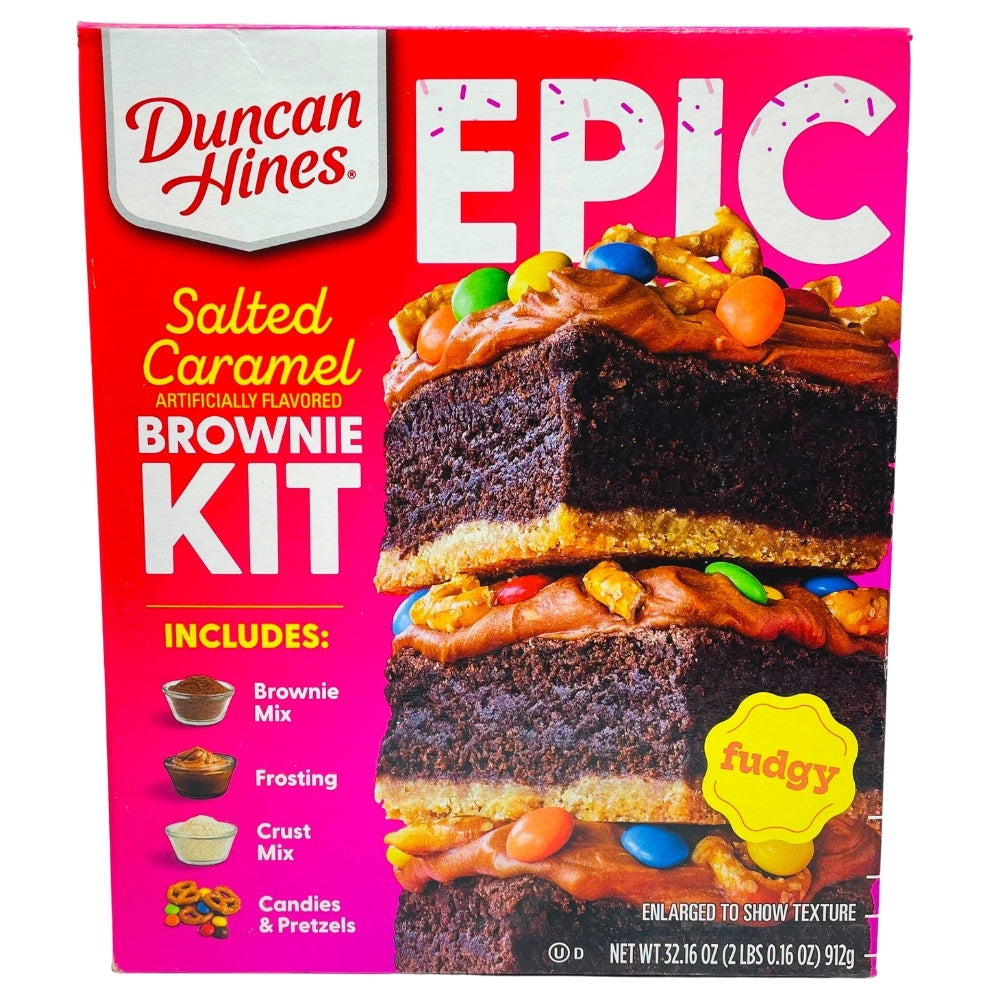 Duncan Hines Salted Caramel Brownie Kit - 912g