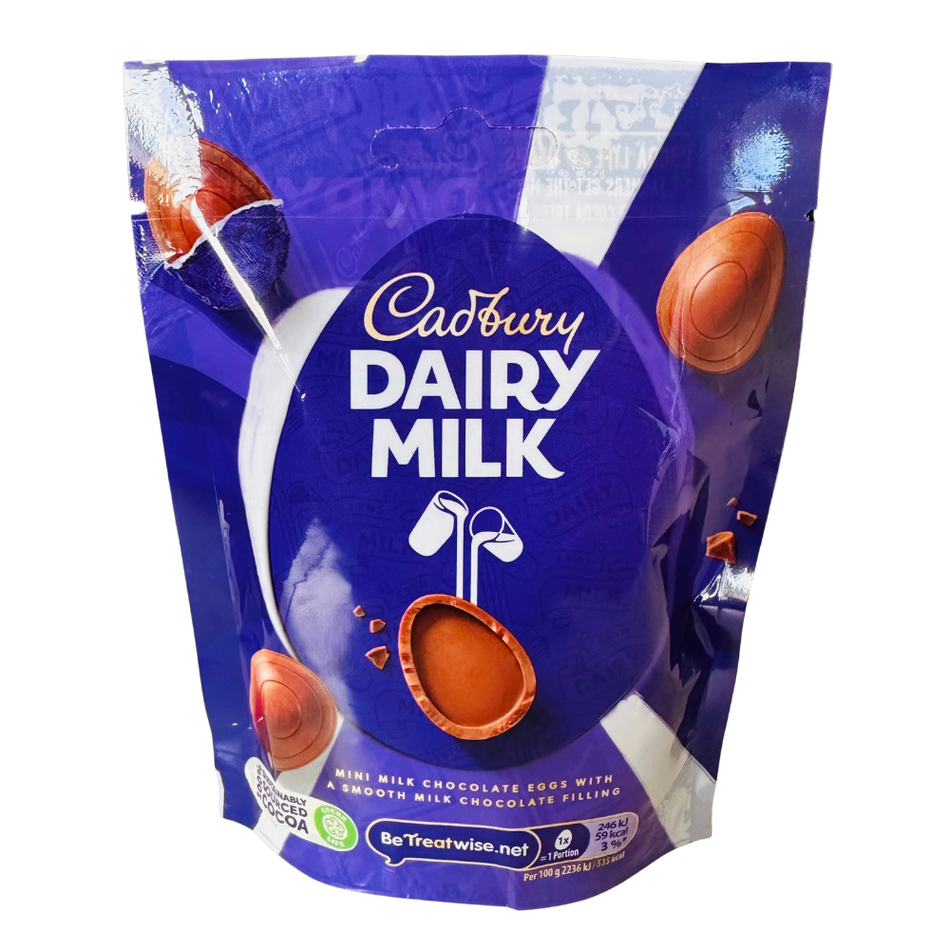 Easter Cadbury Dairy Milk Mini Chocolate Eggs Bag UK - 77g