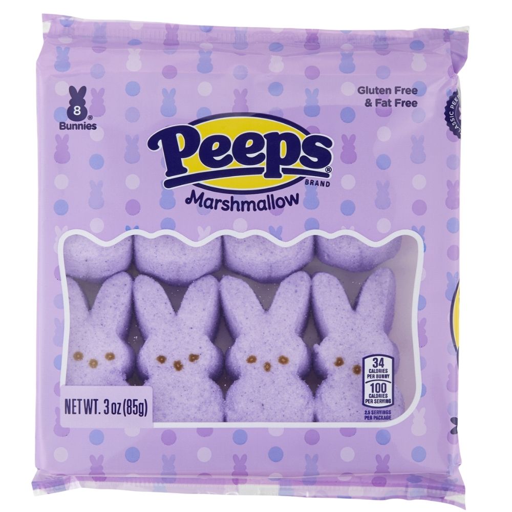 Easter Peeps Marshmallow Lavender Bunnies- 3oz