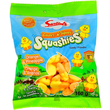 Easter Squashies Orange and Pineapple Candy - 160g