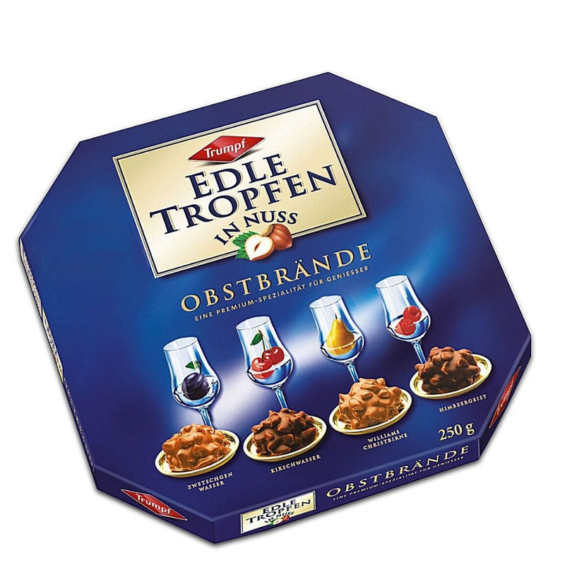 Edle Tropfen in Nuss Obstbrand Chocolates - 250g Candy Funhouse Canada