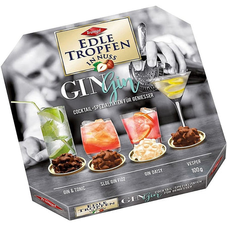 Edle Tropfen in Nuss Gin Chocolates - 100g Candy Funhouse Canada