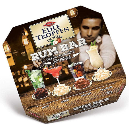 Edle Tropfen in Nuss Rum Bar Cocktail Chocolates - 100g Candy Funhouse Canada
