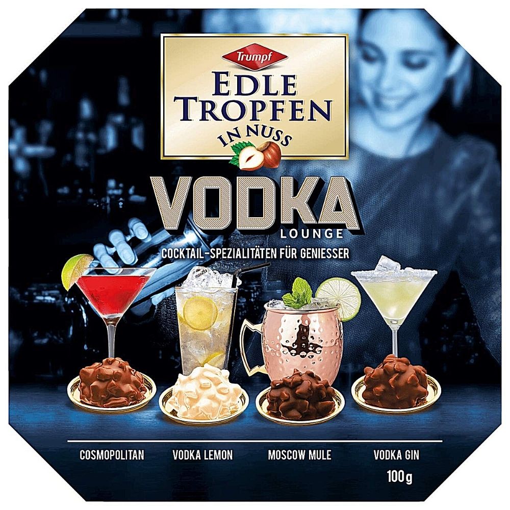 Edle Tropfen in Nuss Vodka Chocolates - 100g Candy Funhouse Canada