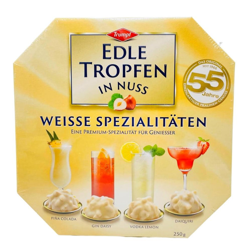 Edle Tropfen in Nuss Weisse Chocolates - 250g