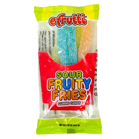 eFrutti Gummi Sour Fruity Fries Front Canada