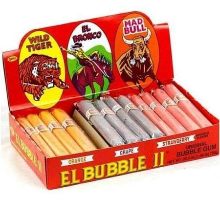 El Bubble Bubble Gum Cigars Version II Concord Confections Ltd 3lb - 1960s Bubble Gum Era_1960s Gum Retro