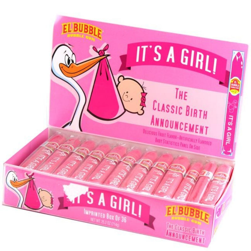 El-Bubble It's A Girl Bubble Gum Cigars