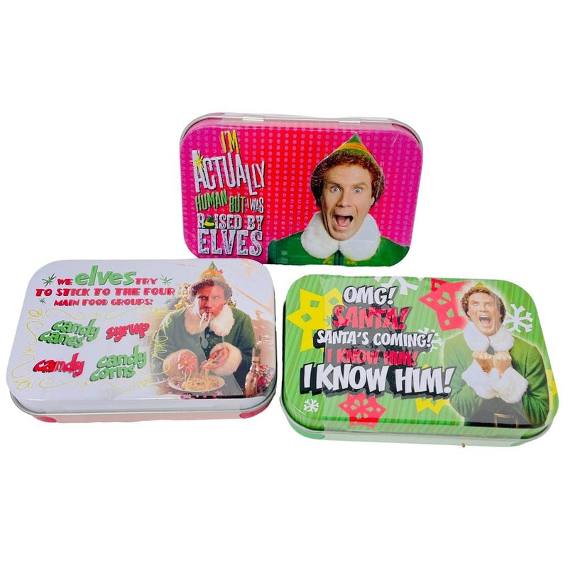 Elf - Pass The Syrup Maple Candy Tin - Elf Pass The Syrup Maple Candy Tin - Christmas Maple Candy - Elf-approved Holiday Treats - North Pole Candy Delights - Festive Maple Flavour - Christmas Candy - Christmas Treats