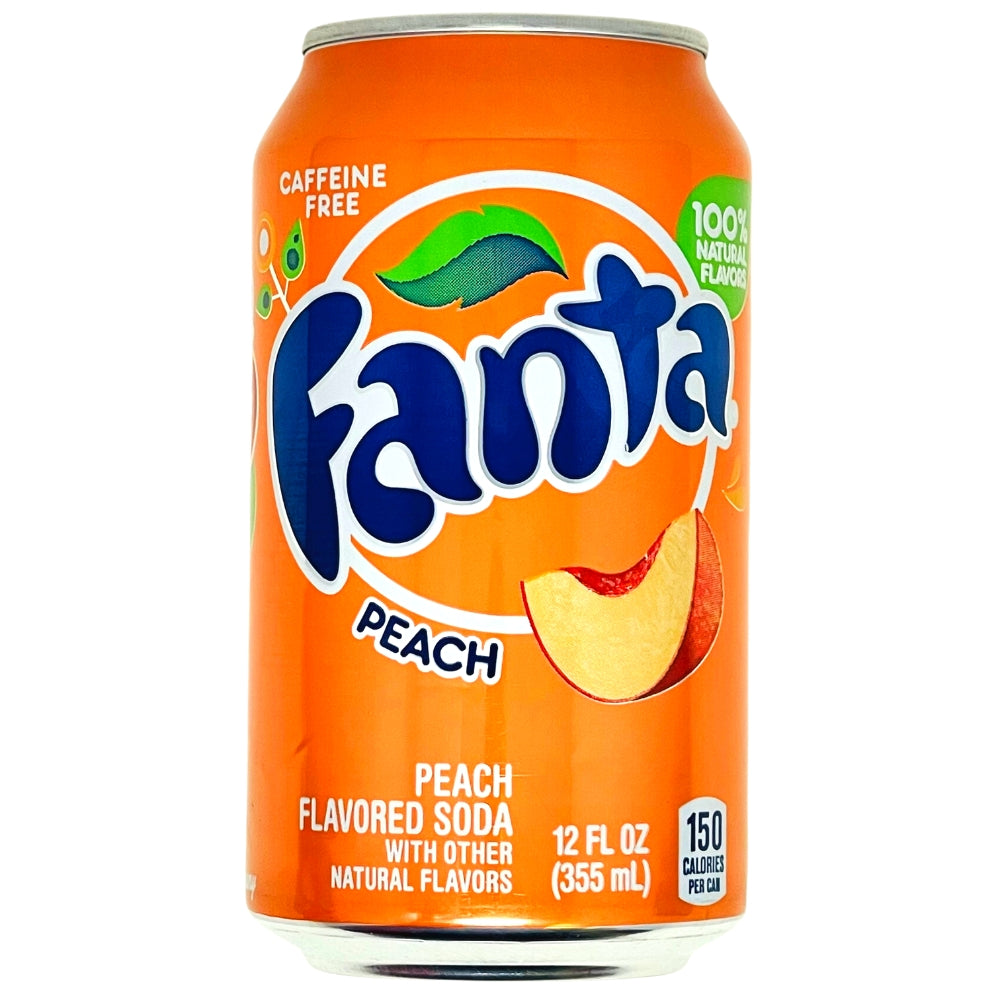 Fanta Peach - 355mL - Fanta - Fanta Drink - Fanta Pop - Peach Fanta - Peach Soda