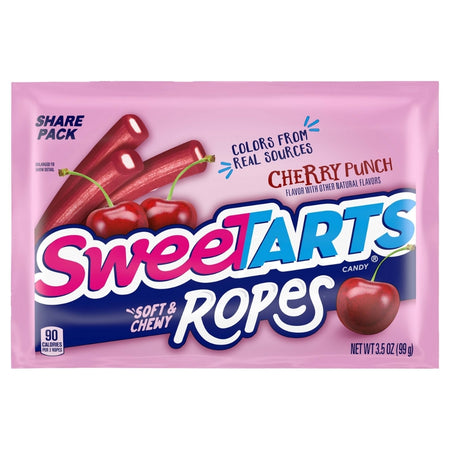 Sweetarts Soft and Chewy Ropes Cherry Punch 3.5oz