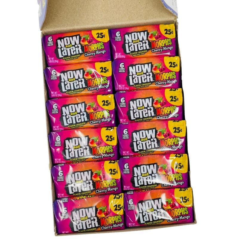 Ferrera Candy Now and Later Morphs Cherry-Mango 24 Piece Box 633 g Candy Funhouse Online Candy Shop