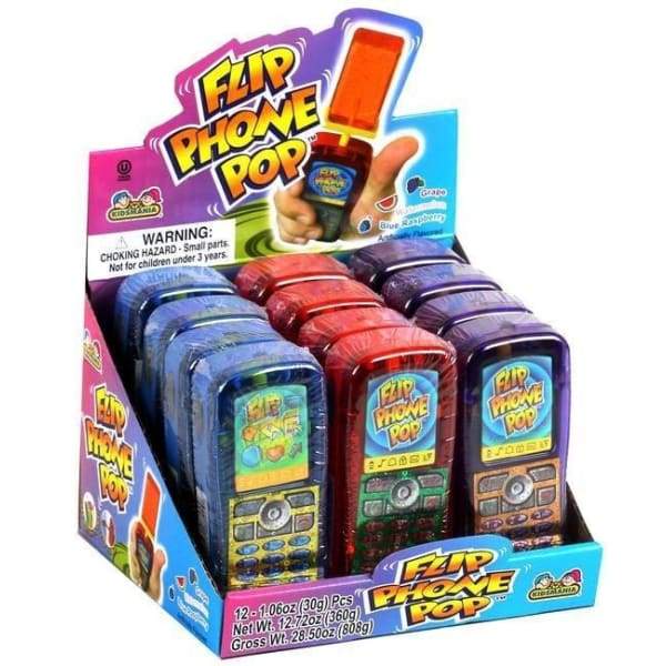 Flip Phone Pop Kidsmainia 0.36kg - 2000s Era_2000s Kidsmania Lollipop Novelty