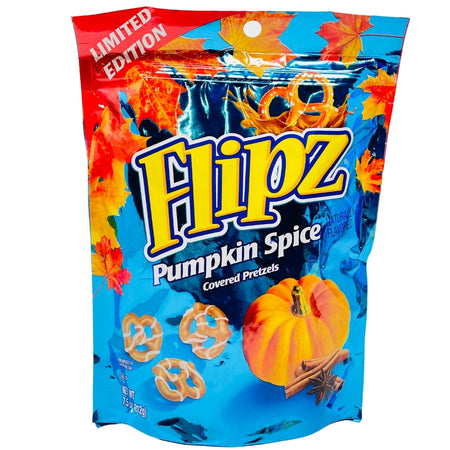 Flipz Halloween Pumpkin Spice Pretzels 7.5oz