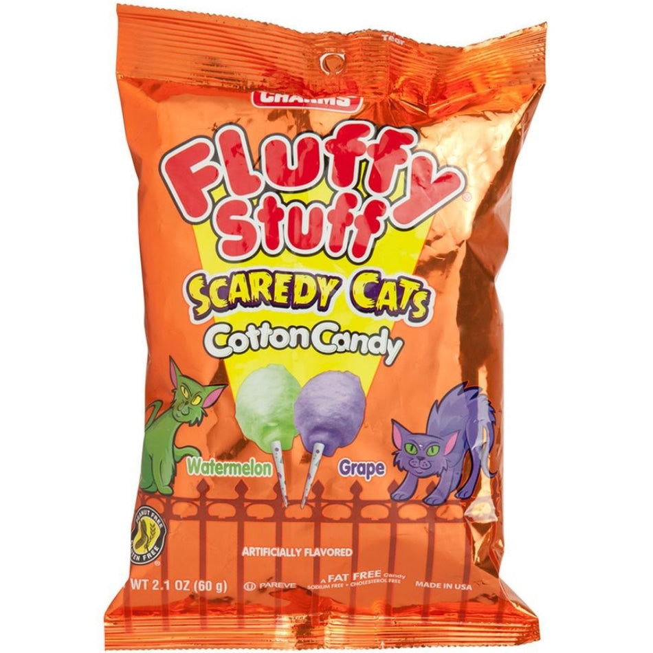 Fluffy Stuff Scaredy Cats Cotton Candy - 2.1oz