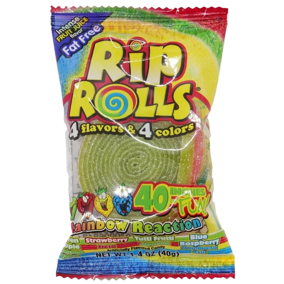 Foreign Candy Company Rip Rolls Rainbow Reaction 1oz