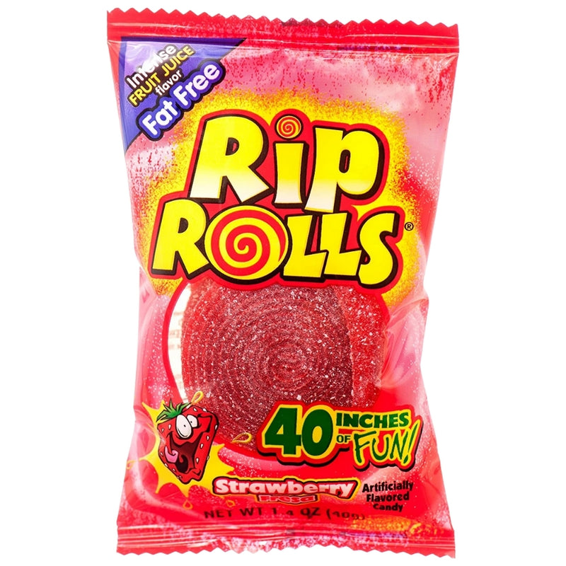 Foreign Candy Company Rip Rolls Strawberry 1oz