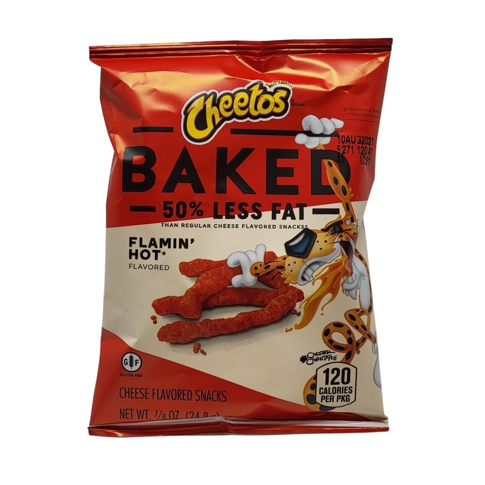 Cheetos Baked Flamin' Hot  50% Less Fat - 1.5oz | Candy Funhouse