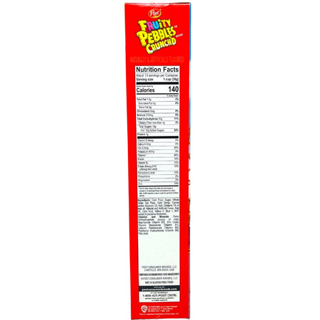 Fruit Pebbles Crunch'd Family Size Cereal - 467g - Nutrition Facts