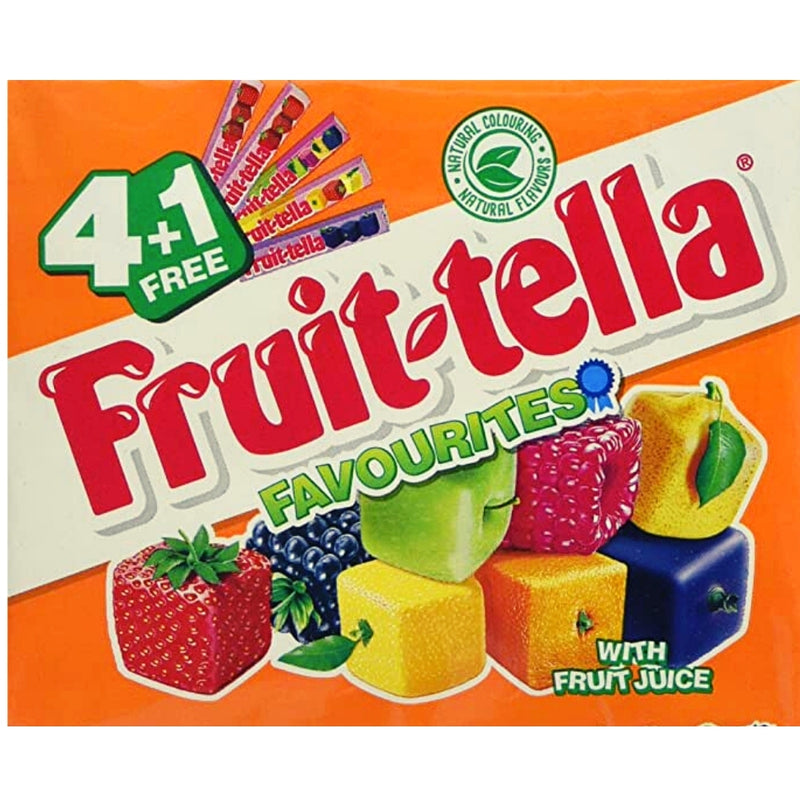 Fruit-tella Chewy Mix Candy 4+1 free pack 205g