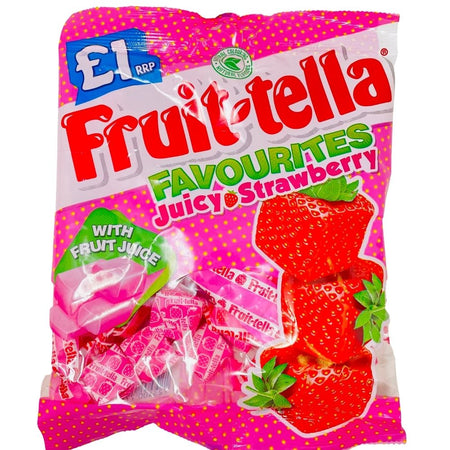 Fruit-tella Favourites Juicy Strawberry Peg Bag 135g