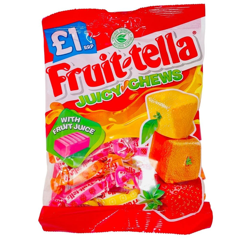 Fruit-tella Juicy Chews Rainbow Peg Bag 135g