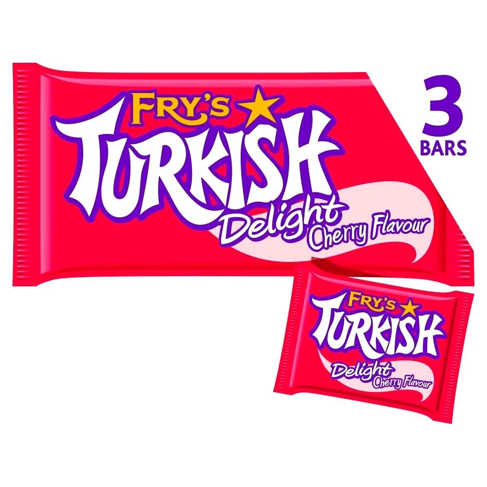 Fry's Turkish Delight Cherry 3pack - Fry's Candy - Turkish Delight - Turkish Delight Cherry Flavour